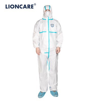 סרבל מגן חד פעמי של LIONCARE® CoverPrem+